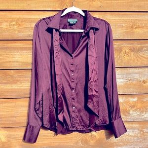 Lauren Ralph Lauren Purple Button Down Shirt